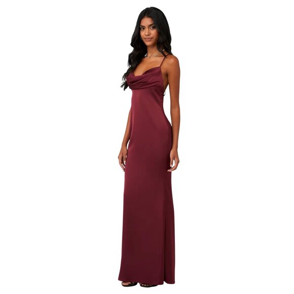 Katie May Tara Gown in Bordeaux Small Womens Long Maxi Dress - Picture 3 of 13